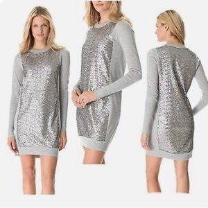 Diane Von Furstenberg Wool Danette Sweater Dress gray size small